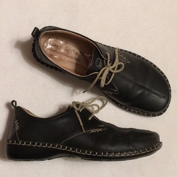 Josef Seibel Shoes Josef Seibel Black Laceup Comfort Shoe Sz 37 Poshmark